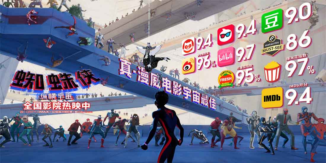 <b>《蜘蛛侠：纵横宇宙》票房破亿 一致好评全网“跪等下一部”</b>