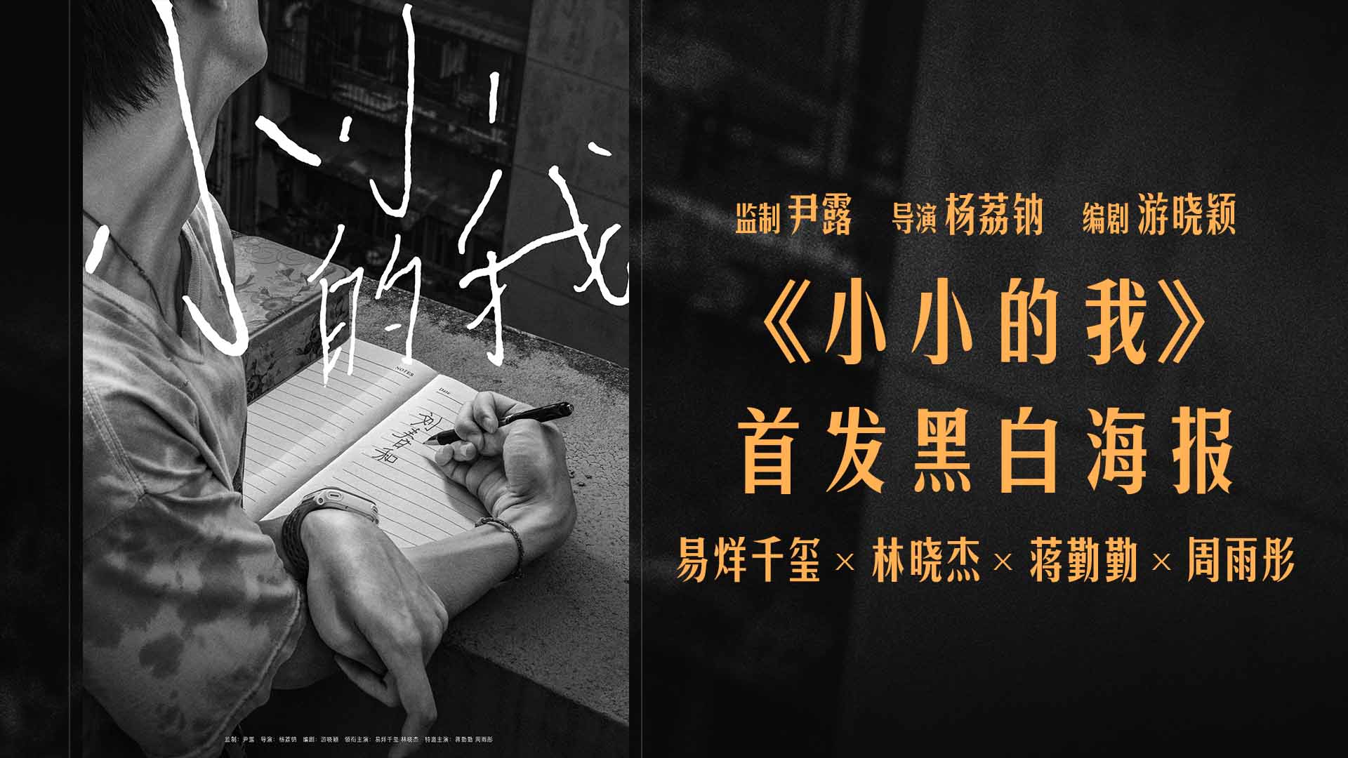 <b>电影《小小的我》首发海报 易烊千玺诠释黑白之间的生命鲜活</b>