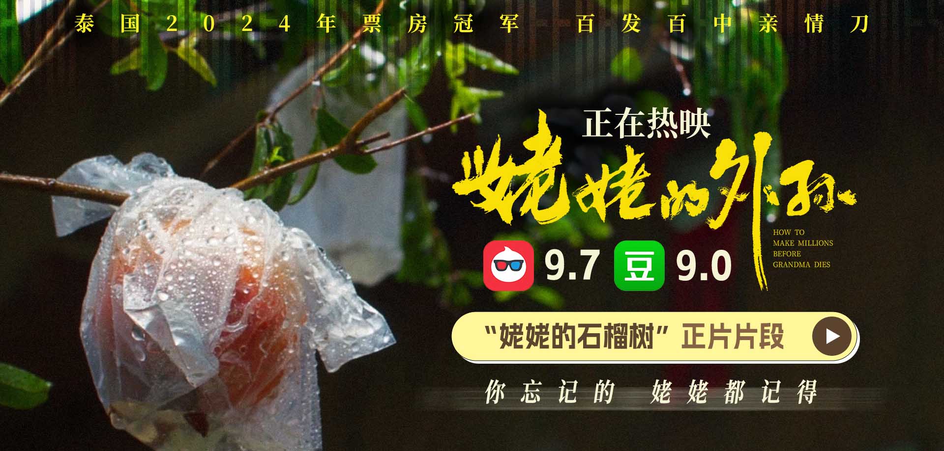 <b>豆瓣9分！《姥姥的外孙》曝“姥姥的石榴树”片段 亲情刀百发百中口碑人传人</b>